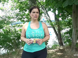 GERMAN SCOUT - BIG Aggravation BBW MATURE TALK TO FUCK AT Byway CASTING