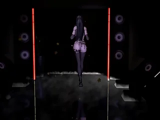 3D cute Asian slut lingerie cheating with chunky cock