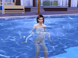 Steps. Fucks Korean StepMom After Swimming In The Pool Fucking | Korean Movie Copulation Instalment